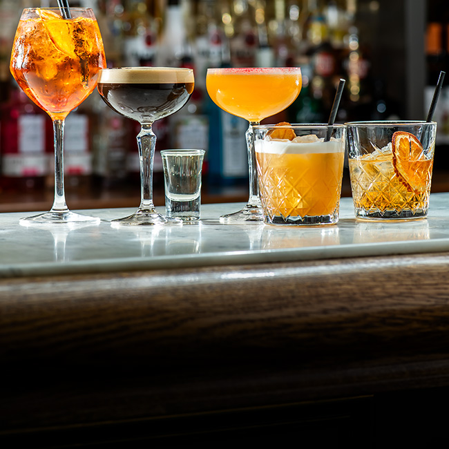 Wine & Drinks menu at The Boot Inn